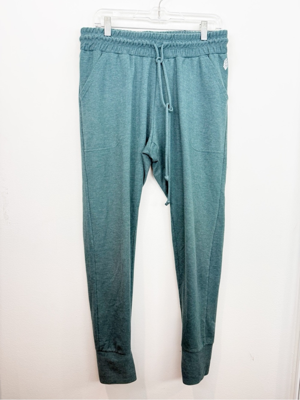 Free People FP Movement Sunny Skinny Sweatpant Teal Blue Size Large